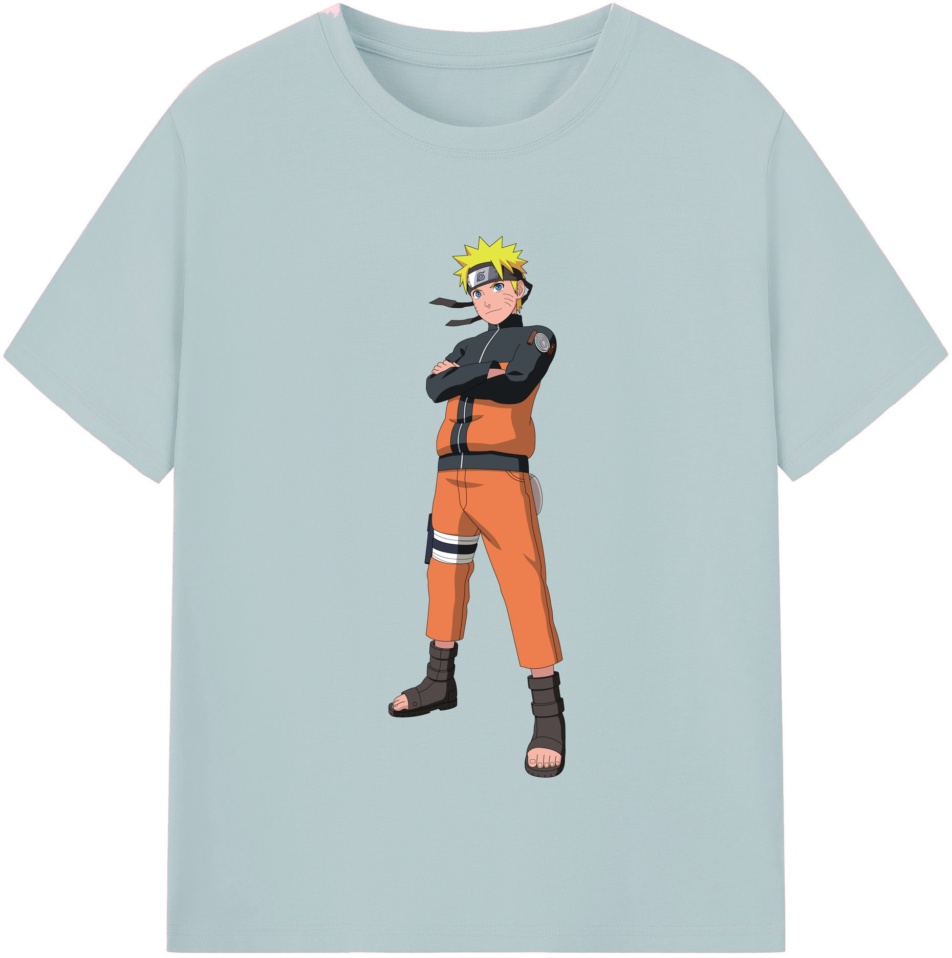 （画像用） NARUTO -ナルト- うずまき ナルト Uzumaki Naruto 綿100％半袖Tシャツ（フロントプリント）